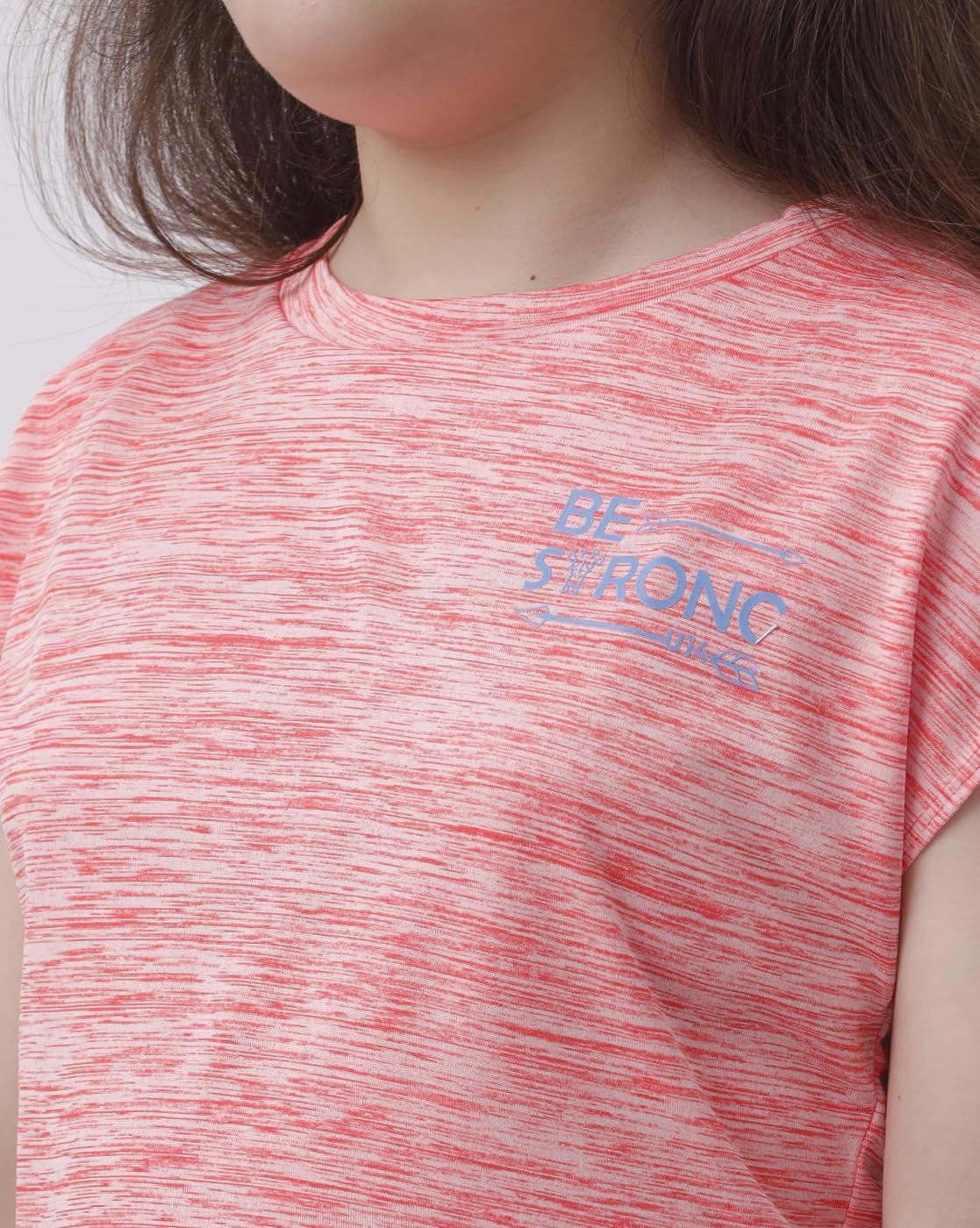 Under Fourteen Only Girls Sportswear T Shirt | Half Sleeve | Dry Fit Fabric | Regular Fit | Soft Breathable Activewear for Kids | Comfortable Athletic Tee All Seasons Pink 1