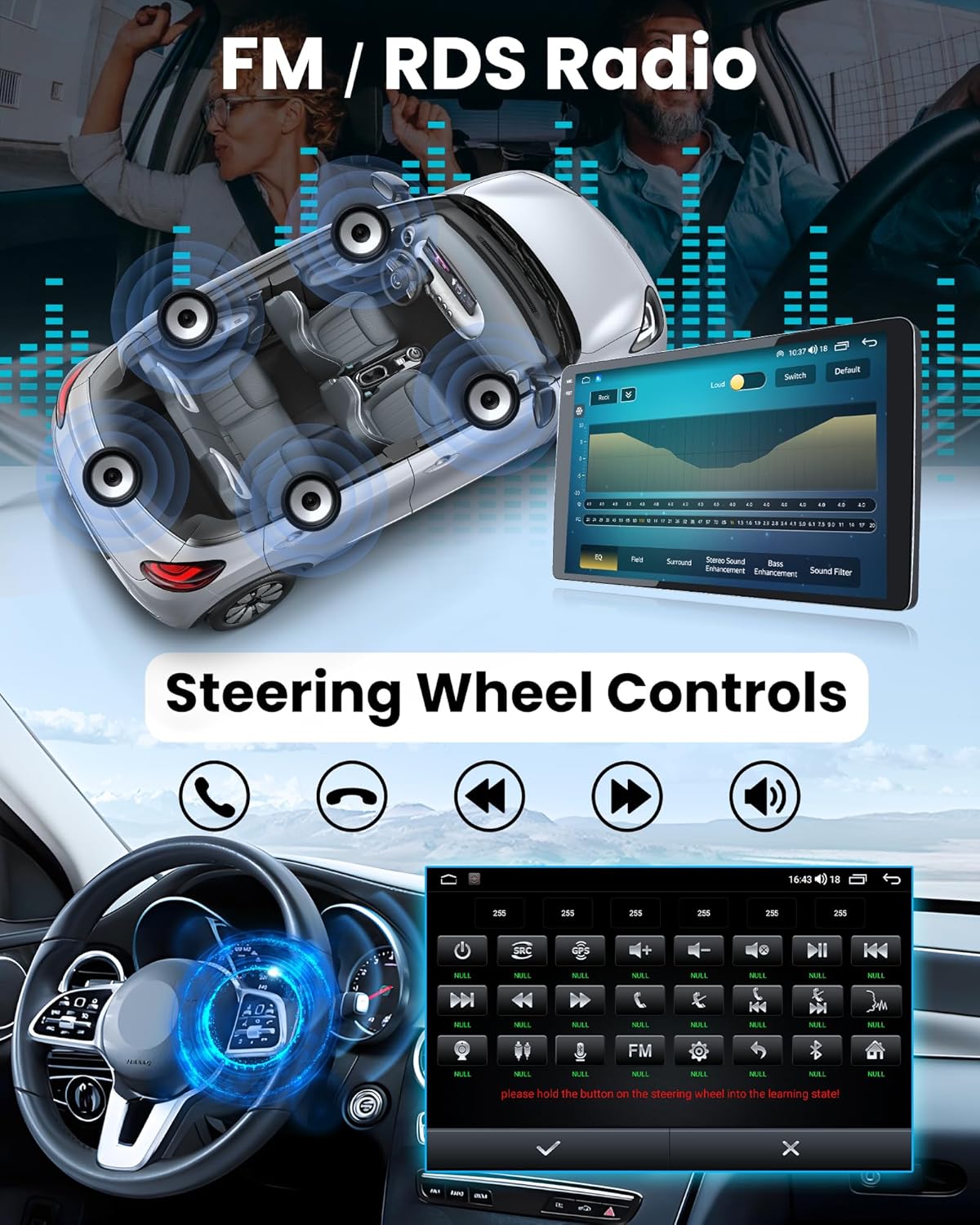 4Core+64GB Car Radio for Chrysler 300 300C 2005-2010: 9 Inch 1280 * 800 IPS Touchscreen Head Unit with Carplay/Android Auto GPS Navigation 5GWiFi Bluetooth5.0 1080P Camera SWC FM Stereo Replacement