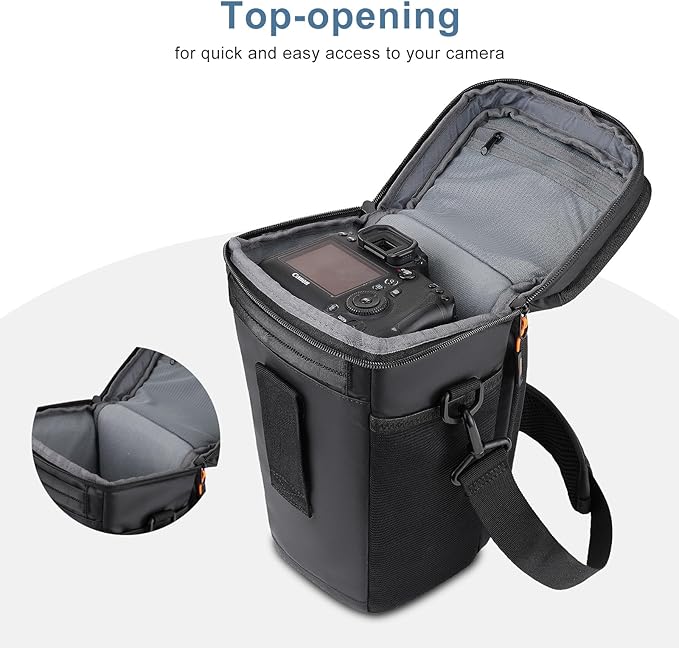 Bolsa para cámara MOSISO con cubierta y correa ajustable miniatura 4