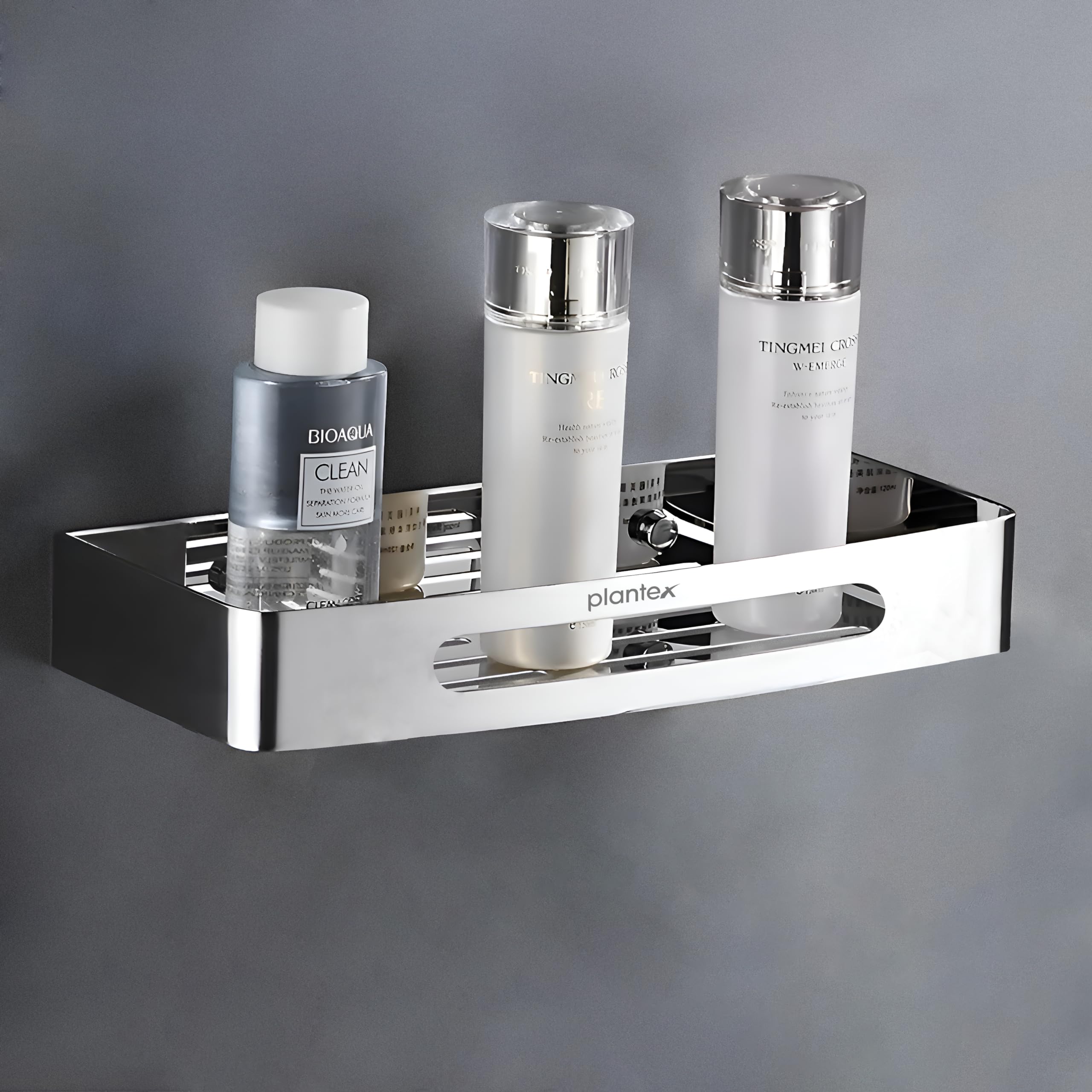 Plantex Bathroom Shelf for Wall/Stainless Steel Wall Mounted Shelf for Bathroom/Kitchen/Living Room/Bathroom Organiser (Chrome, 12x5 inches) (B0846NQV9P) Amazon Price History, Amazon Price Tracker
