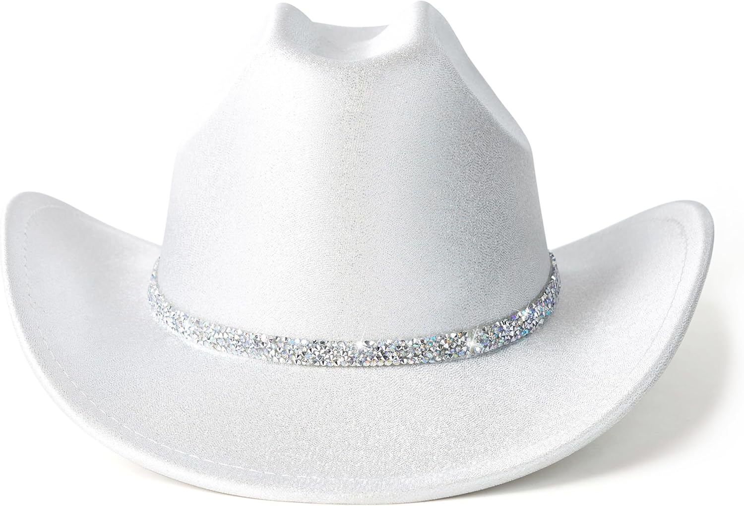 Lisianthus Glitter Cowboy Hat for Women and Men Party Disco Cowgirl Hat - Image 2