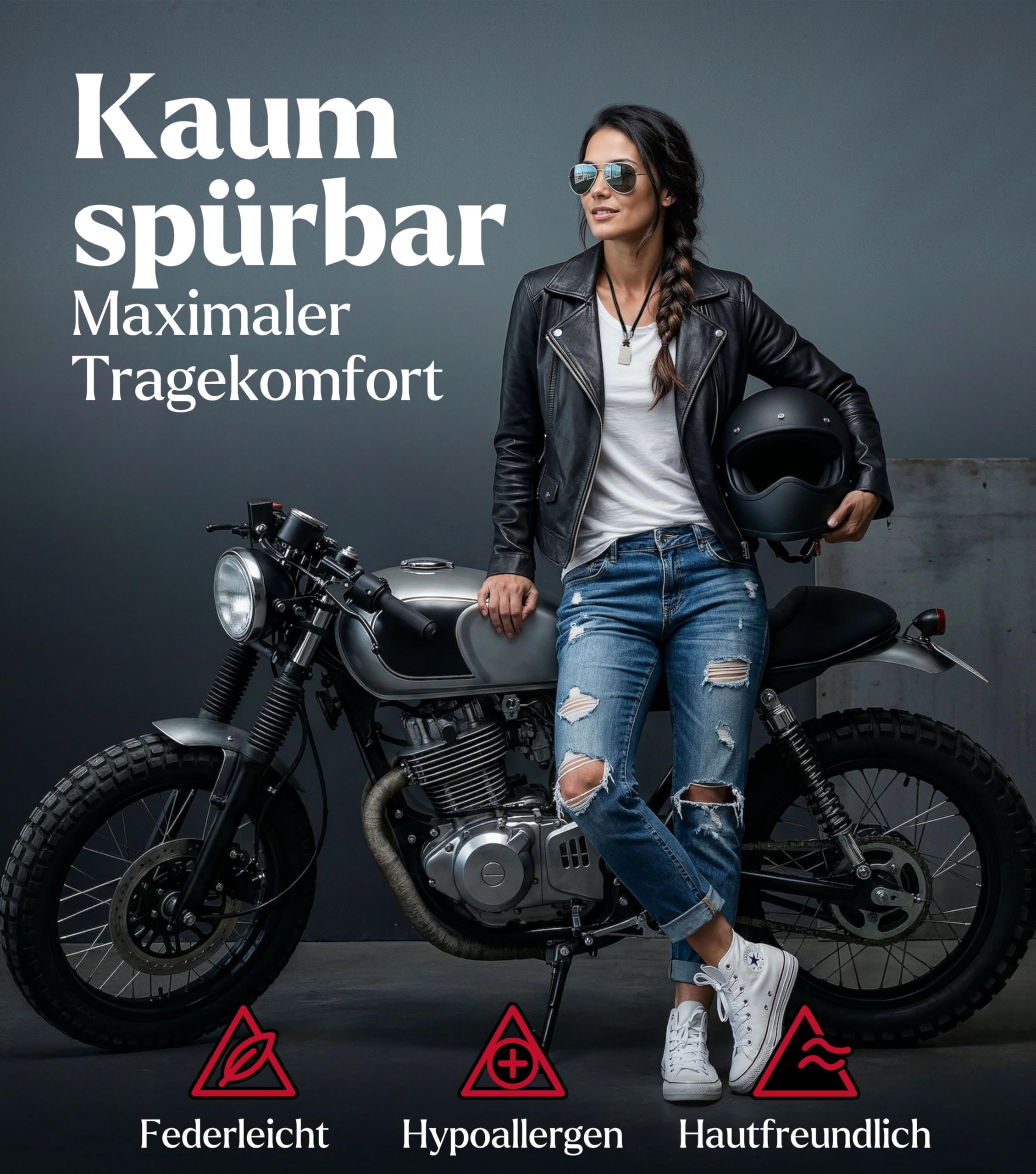 Titan-Anhänger mit Valknut Wotansknoten & Wikingergebet – Halskette aus schwarzem Lederband und robustem Titan – Nordischer Runen-Schmuck & Odin Talisman für Herren & Damen