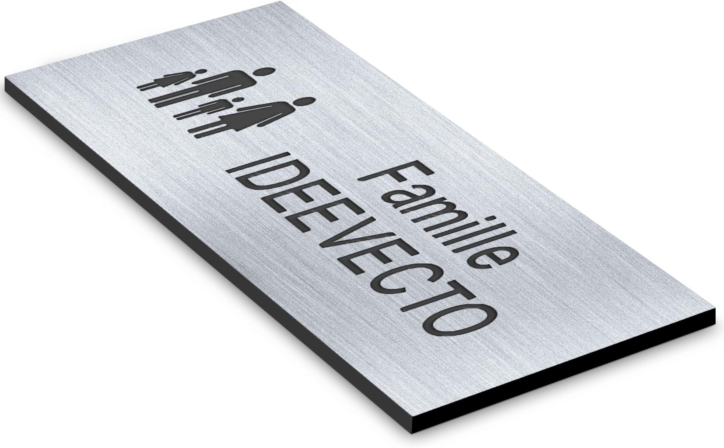 Signalisation Plaque De Porte Aluminium Brossé - Salle De Réunion