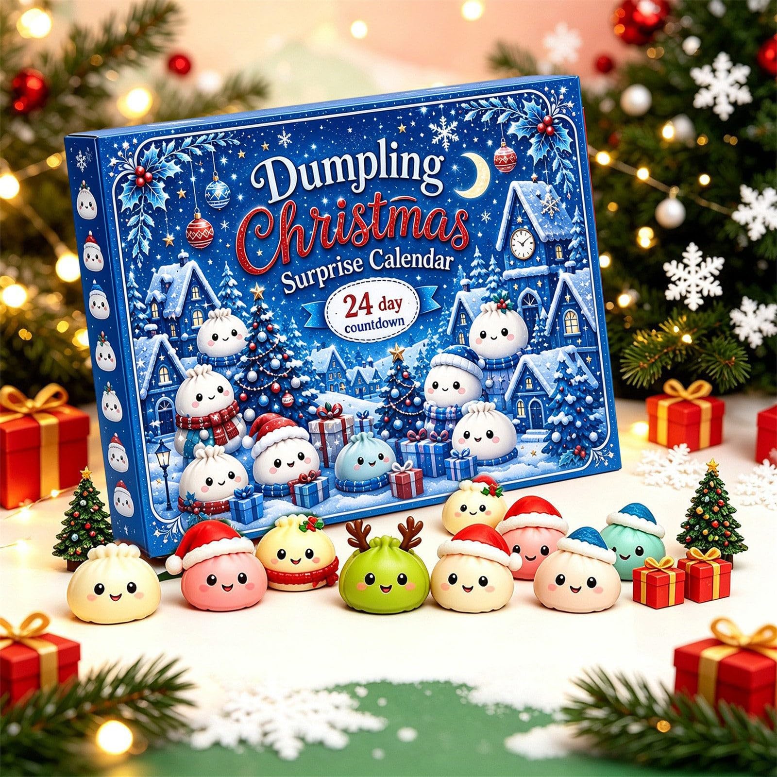 Christmas Dumpling 𝓢𝓺𝓾𝓲𝓼𝓱𝔂 Advent Calendar 2026 24 Days，K
