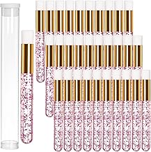 Hiceeden 60PCS Lash Shampoo Brushes Set, Glitter Crystal Eyelash Extension Cleaner Brushes, Nose Pore Deep Cleaning Brush, Blackhead Remover Lash Extension Brushes, Pink (30pcs Brush and 30pcs Tube)
