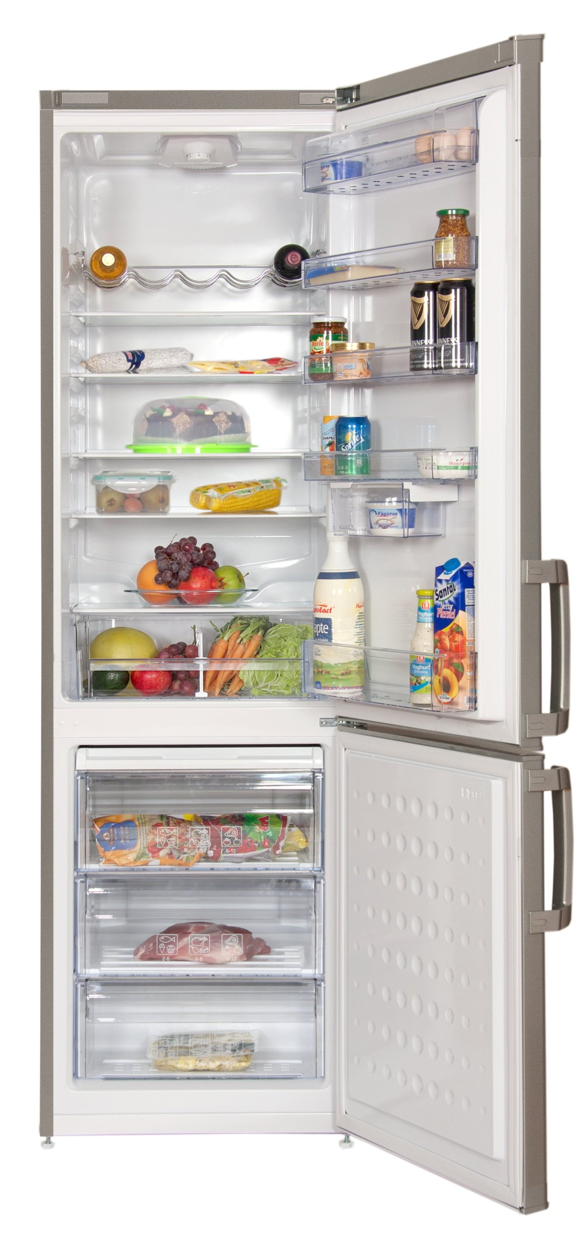 Beko CS 238030 Réfrigérateur/Congélateur/A + +/235 kWh/an/kühlen : 210 L/gefrieren : 95 L/201 cm Hauteur/0 °C de la zone/3 tiroirs/Blanc Silber