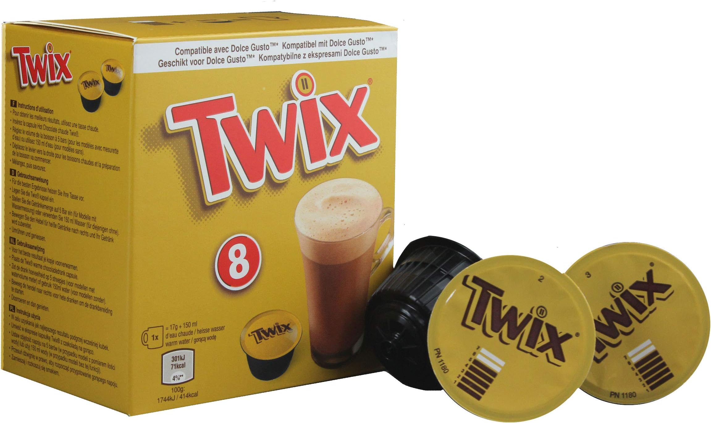 Twix Nescafé Dolce Gusto Compatible Chocolate 8 Drinks