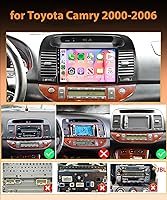 Vista 2 de 4Core 2G+64G Android Car Stereo Carplay para Toyota Camry 2000 2001 2002 2003 2004 2005 2006, Rimoody 9 pulgadas pantalla táctil radio de coche