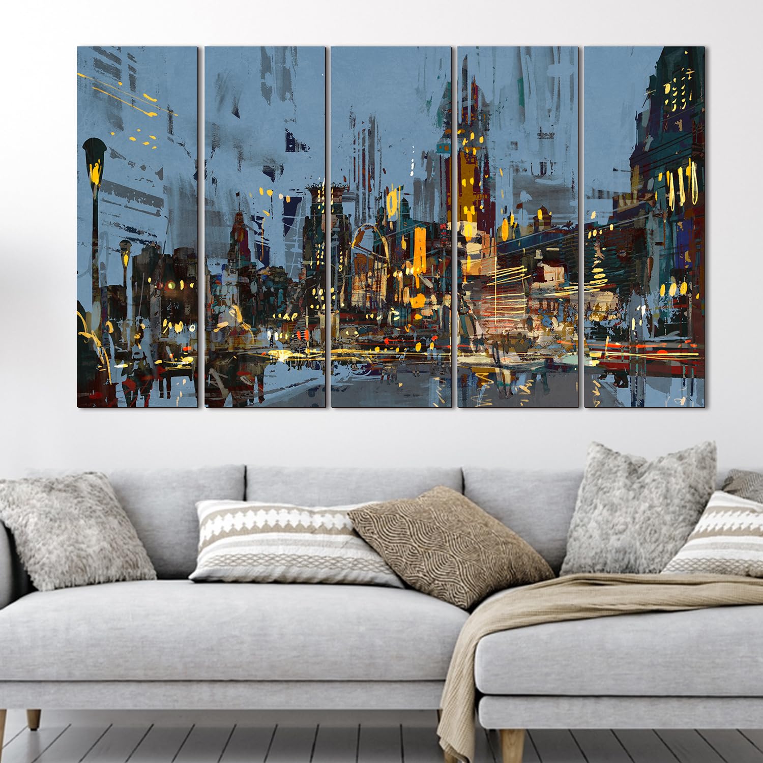 Contemporary Multi Panel Paintings East Urban Home Abstract