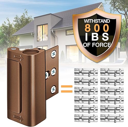 Miniatura 27 de Cerradura de puerta de seguridad para el hogar, fácil de abrir y a prueba de niños, con tope de 3.0 pulgadas, soporta 800 libras para puerta