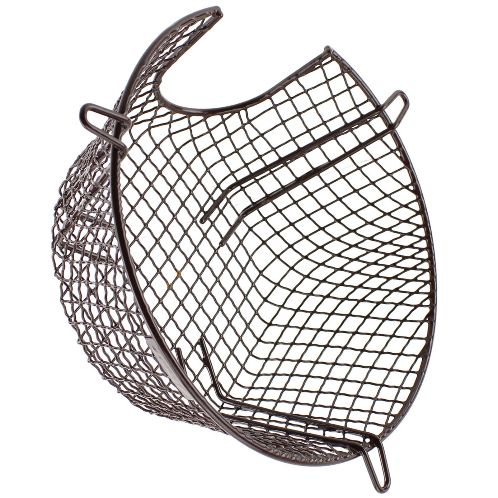 Spares2go Brown Universal Plastic Coated Plume Kit Terminal Guard Round Boiler Flue Cage (11'' / 280Mm)