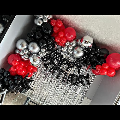 Vista 55 de Kit de arco de globos rosados, 140 globos color rosa metálico claro pastel y blanco con guirnalda de globos de confeti rosa para cumpleaños, bodas