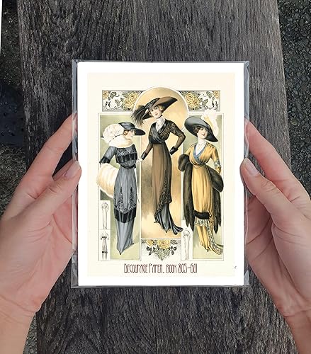 Miniatura 3 de Collage 12unidades diseño hojas A48x11 Chick Parisien Fashion FLONZ clásico Ephemera