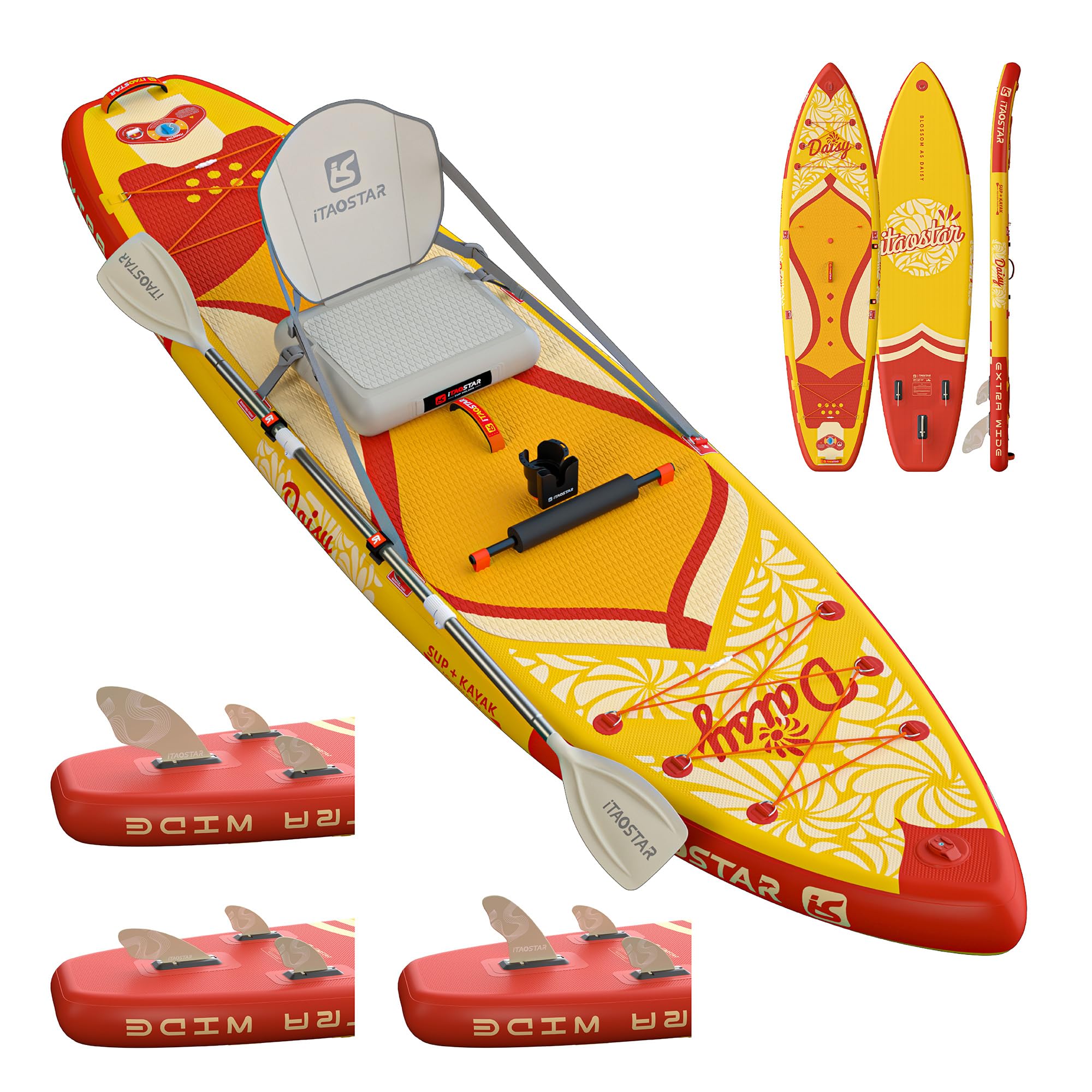 iTAOSTAR Daisy-Blossom as Daisy, 11'6 × 35, Paddle Board w/All Accessories