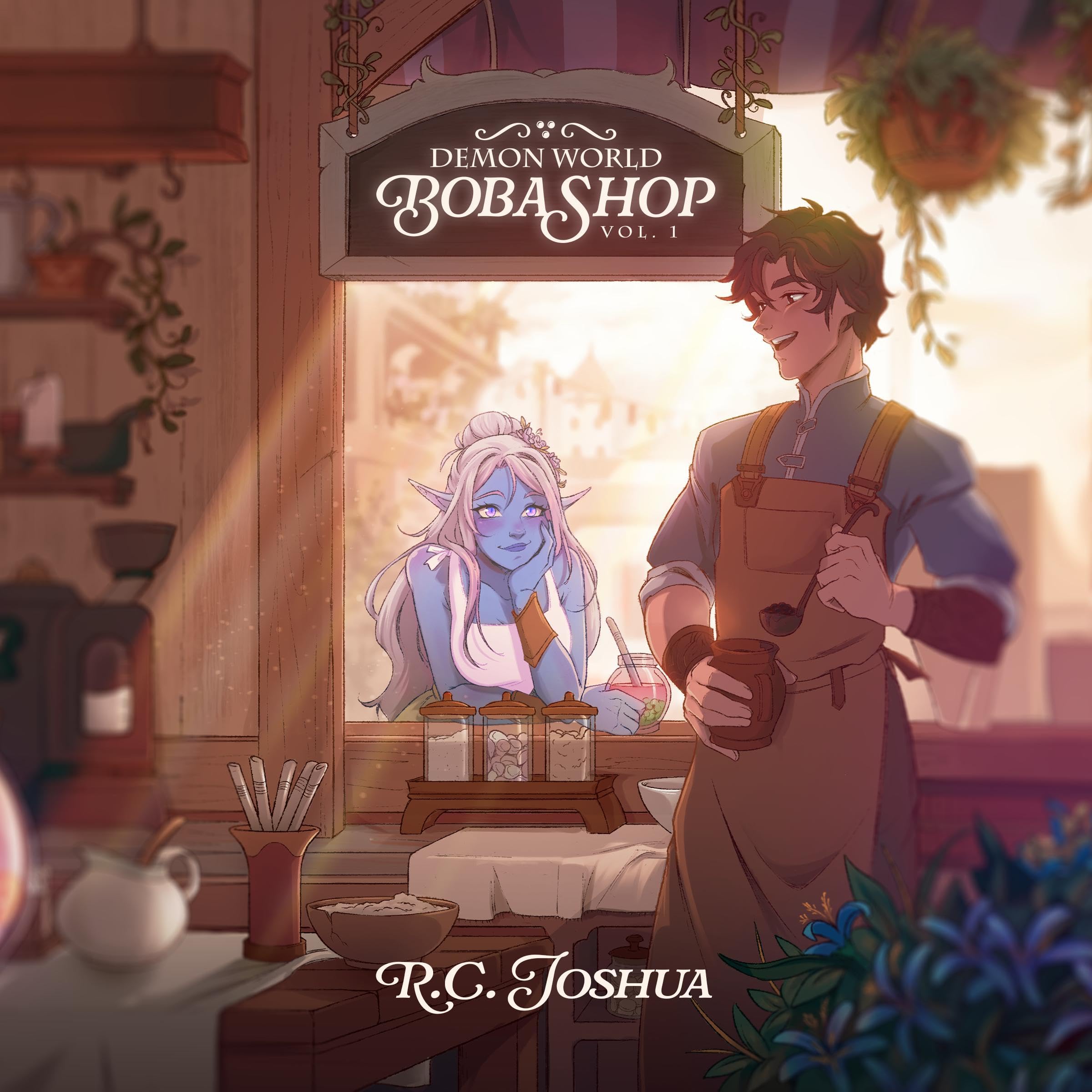 Cover art for Demon World Boba Shop