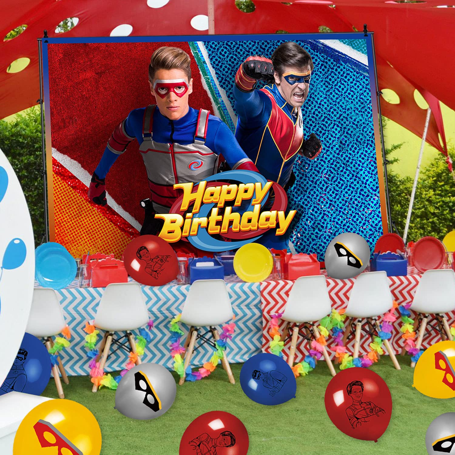 Henry Danger Birthday Decorations, Henry Danger Party Supplies 5x3Ft Henry Danger Backdrop For