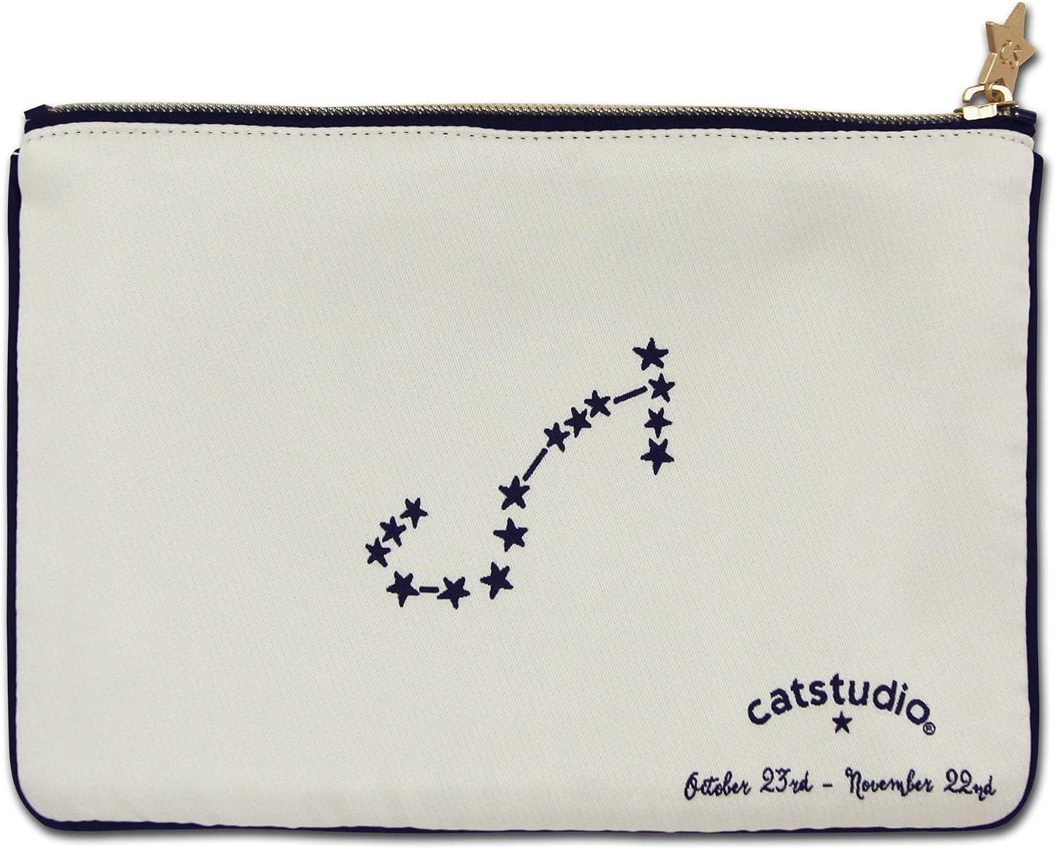 Catstudio Astrology Zipper Pouch, 5x7 Travel Toiletry Bag, Makeup Bag, Dog Treat Pouch, or Travel Purse