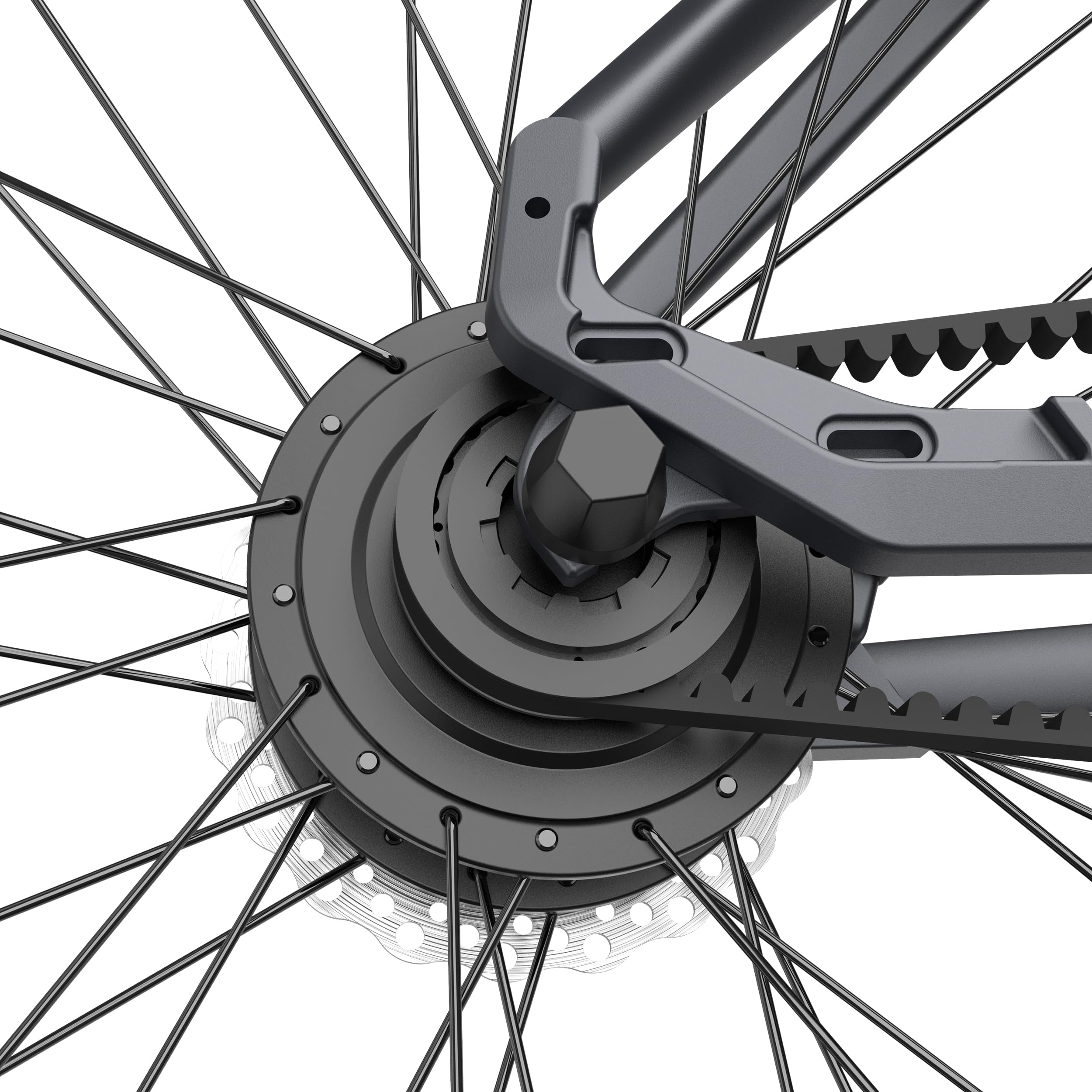 A Dece Oasis Ado E-Bike Air28 Bicicletas Eléctricas para Mujer y Hombre, 28 Pulgadas E-Citybike Batería de 10 Ah, Transmisión por Correa, Pantalla LCD, Frenos de Disco Hidráulicos, App Inteligentes