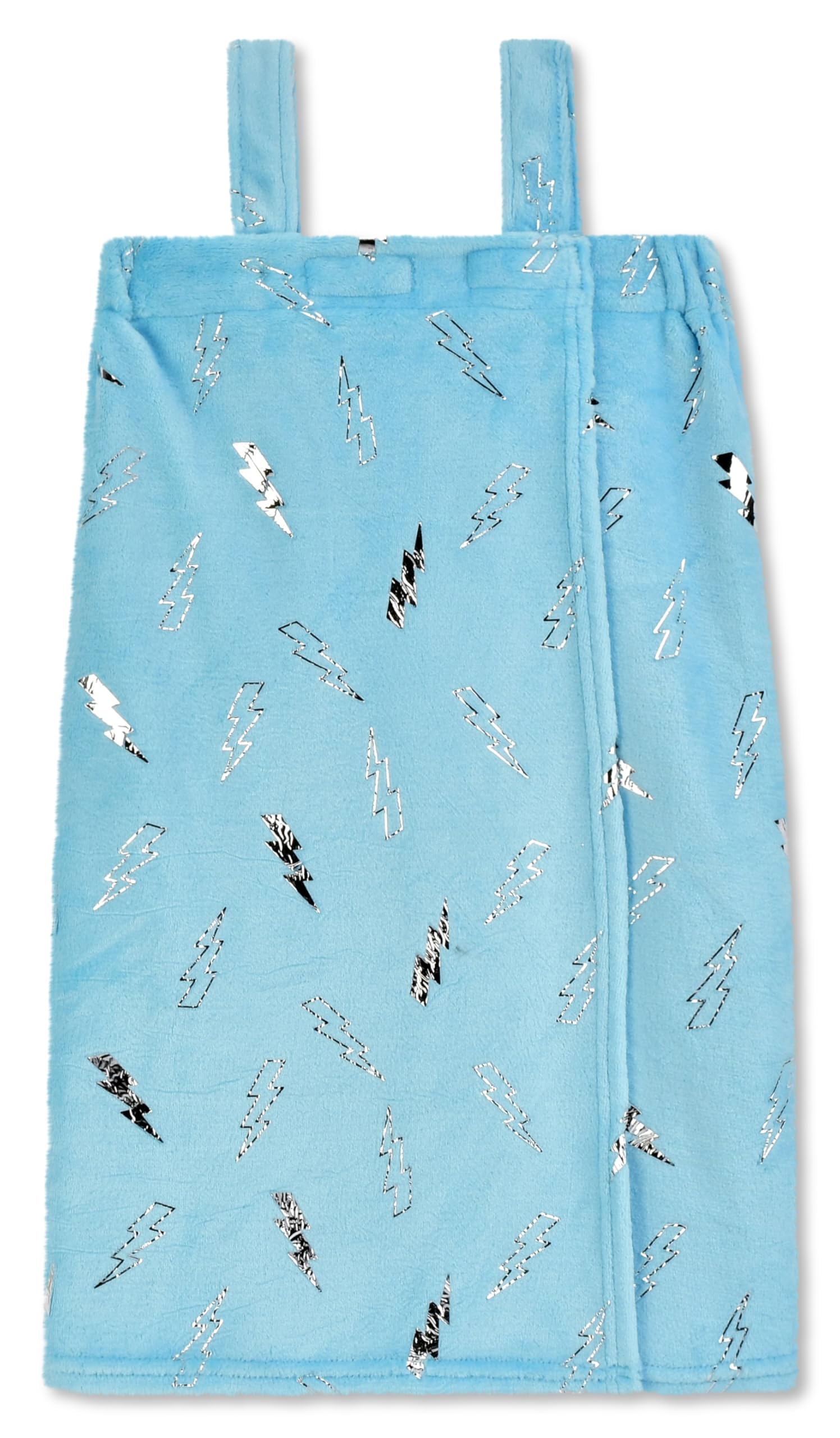 iscream Big Girls' Silky Soft Plush Spa Wrap for Home, Travel, Summer Camp - Twist &amp; Shout Collection