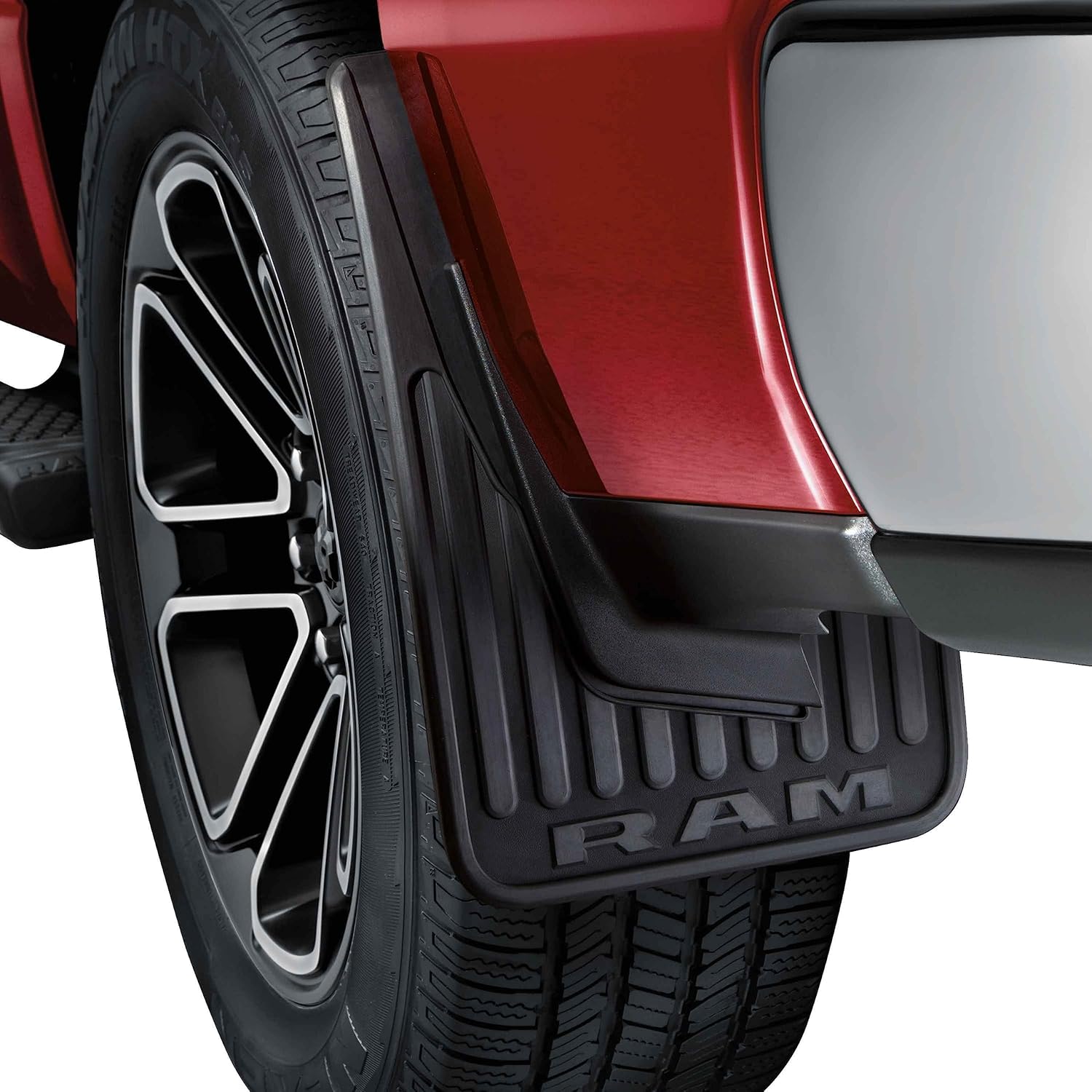 Mopar Heavy-Duty Rubber Rear Splash Guards for Jeep Vehicles without Production Fender Flares 82216218AA