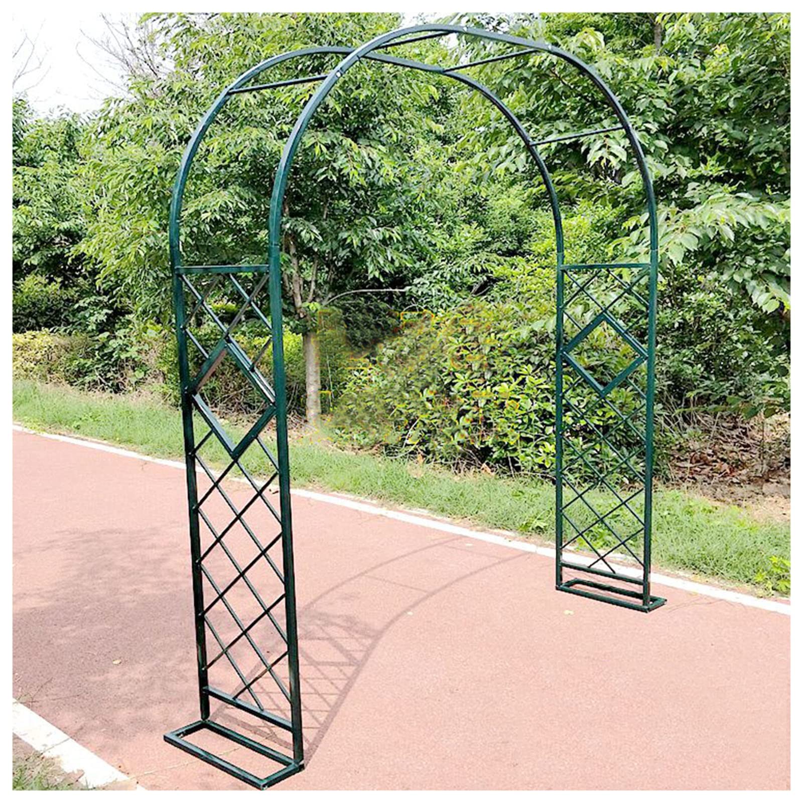 Arche de rose robuste en métal galvanisé – Arche de jardin durable pour plantes grimpantes, support de treillis, décoration extérieure et aménagement paysager – Parfait pour améliorer le jardin