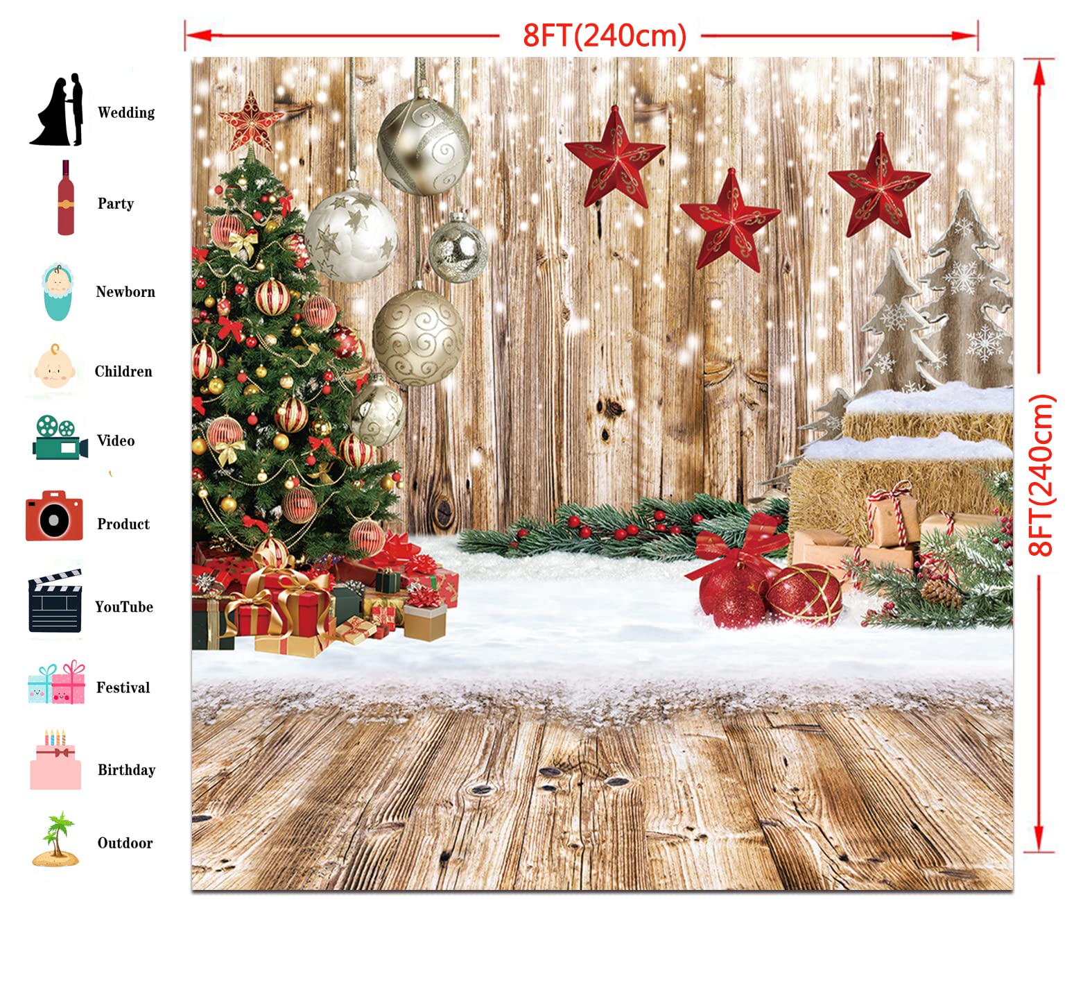 Clipart De Arvore De Natal Rustica Surrounding PNG Transparent Images