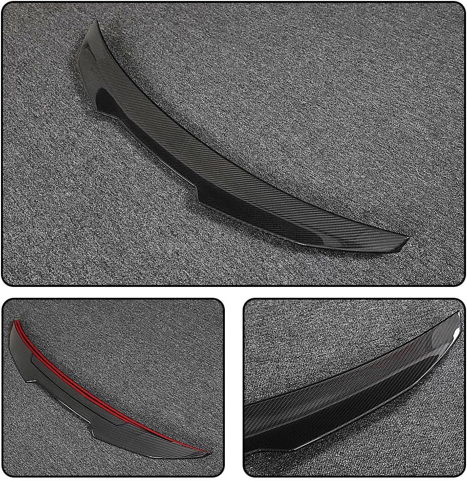 Dry Carbon Fiber Trunk Spoiler for Audi A3 8V Base Sline S3 RS3 Sedan 2014-2020 Rear Boot Lid Highkick Wing Lip Factory Outlet