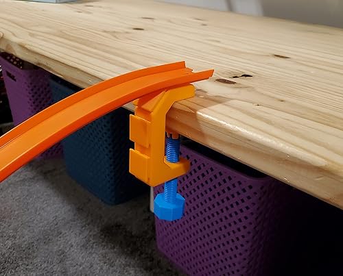 Miniatura 3 de SpeedFreakCNC Soporte de abrazadera C a escala 164 compatible con ruedas calientes y juegos de rieles de caja de cerillas