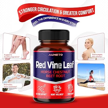 Advanced Red Vine Leaf 12-in-1 with Horse Chestnut, 90 Capsules