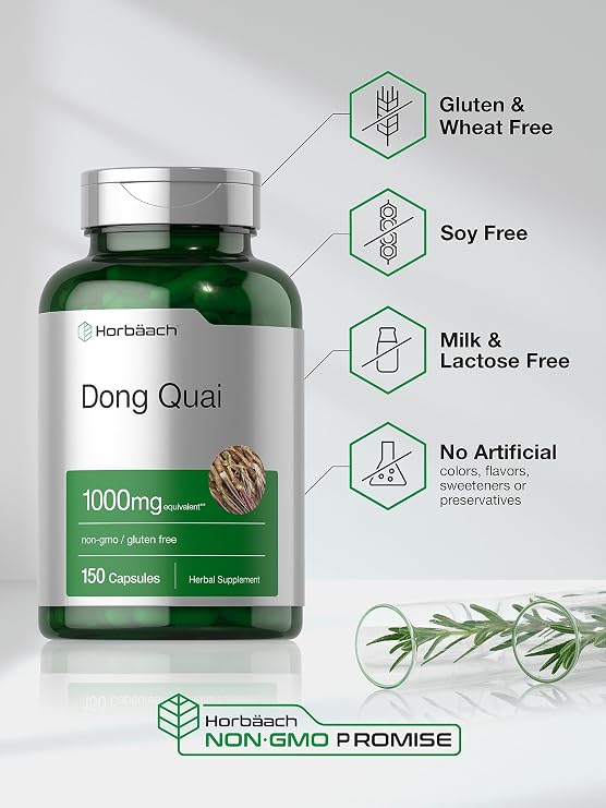 Horbaach Dong Quai Capsules | 150 Count | Traditional Herb