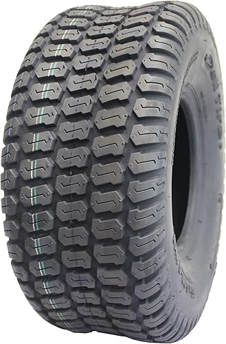 Deli Tire S-374, alfombra de césped, 4 capas, NHS, sin cámara, neumático para tractor de césped y jardín (15x6.00-6)