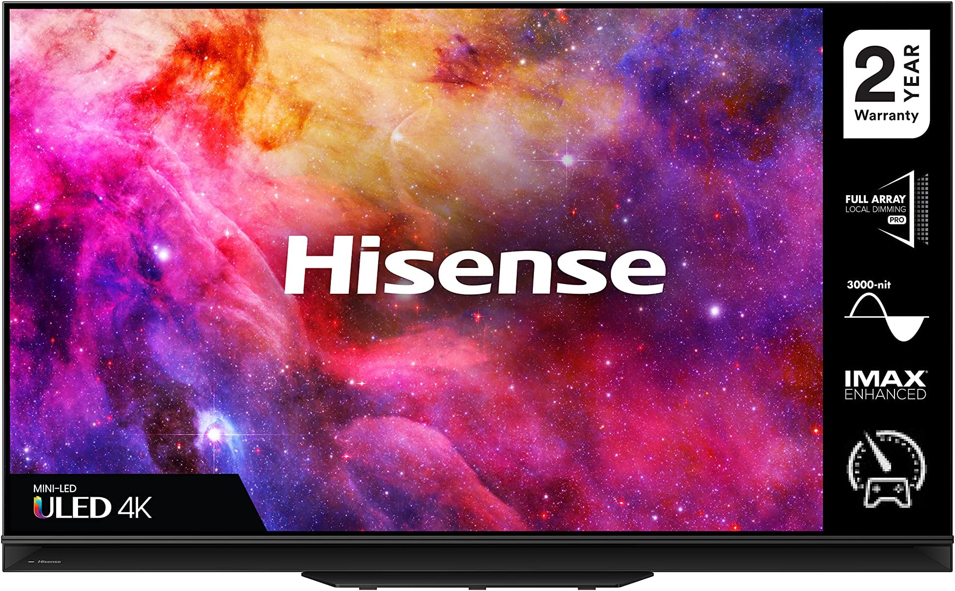 HISENSE 75U9GQTUK Min-LED Series 75-inch 2000-nit 4K UHD Dolby Vision HDR Smart TV with DTS Virtual X, YouTube, Freeview Play and IMAX Enhanced, TUV Certificated (2021 NEW), Operating System VIDAA [Energy Class G]