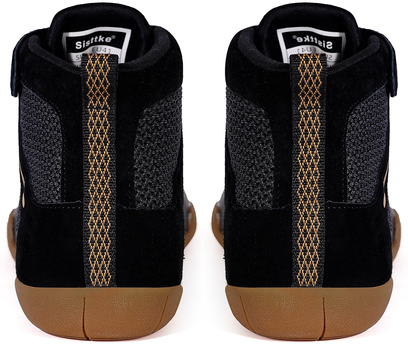 Hsyooes Scarpe da wrestling da uomo, scarpe da boxe e fitness