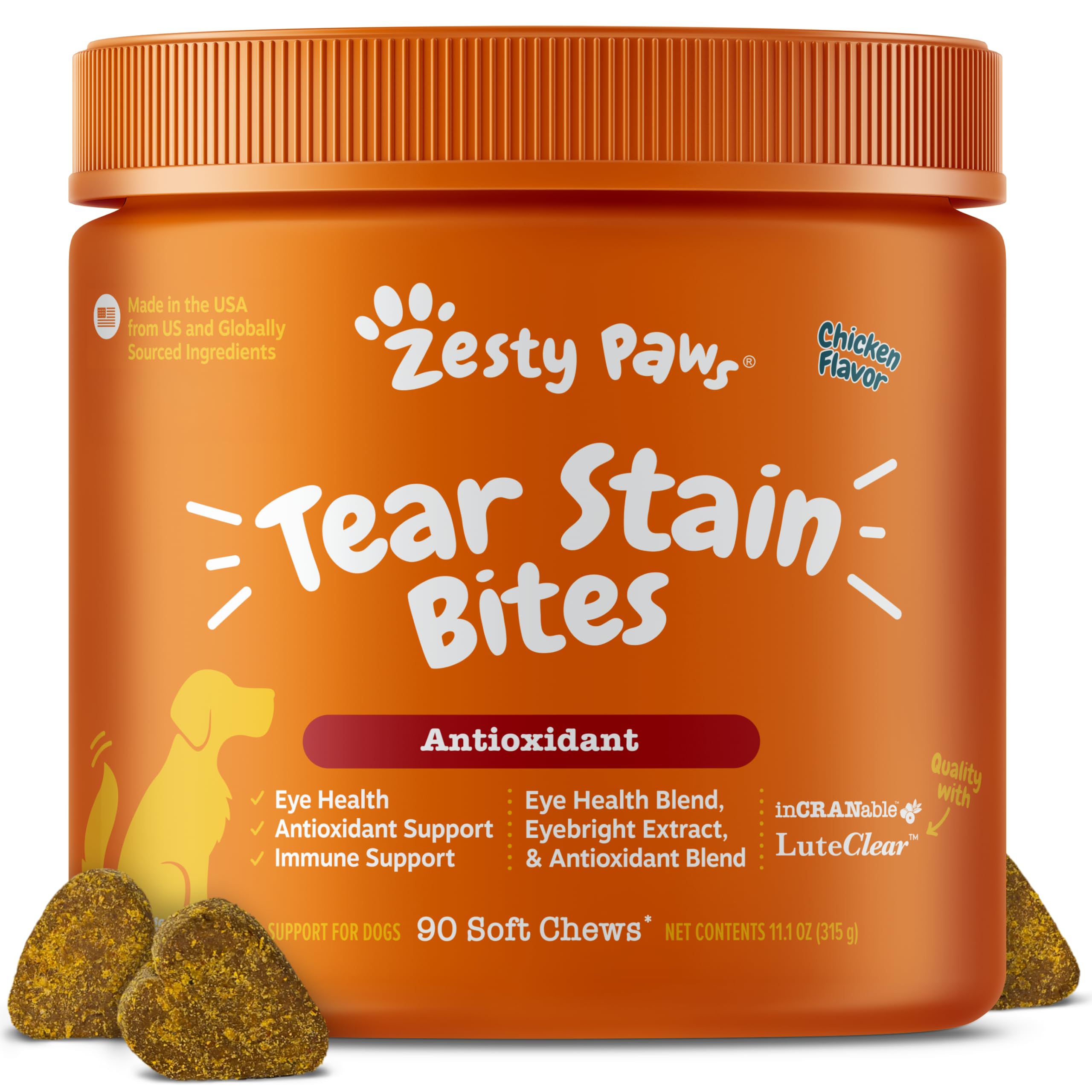 Zesty Paws Tear Stain Support Soft Chews