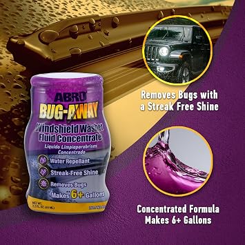 ABRO Bug-Away Windshield Washer Fluid Concentrate