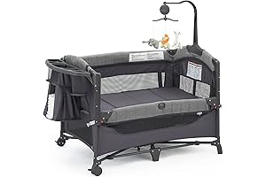 Qutanix Bassinet - 5-in-1 Pack and Play with All the Essentials for...