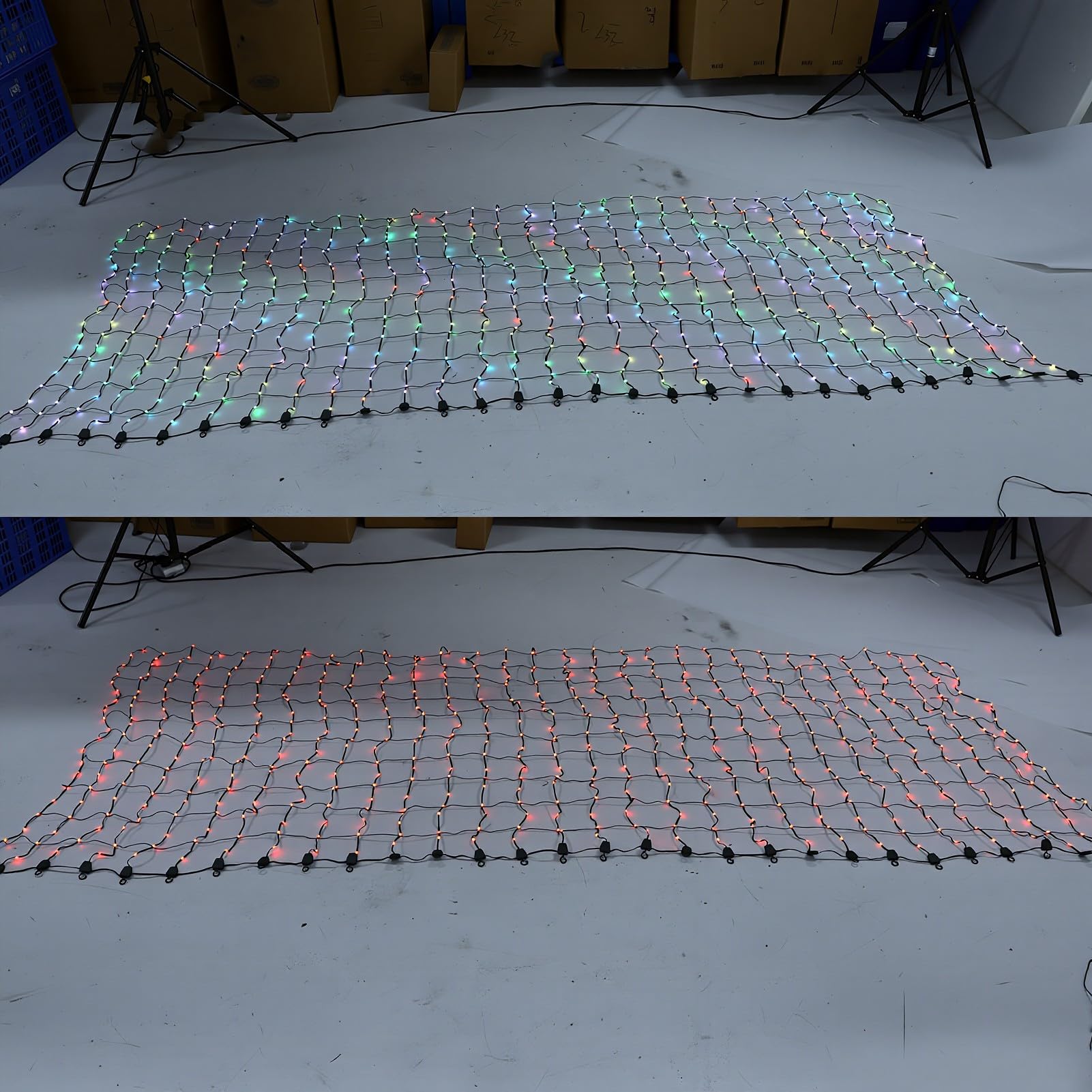 Cosiki Intelligente LED-Netzbeleuchtung, 3 X 1,2 M, RG