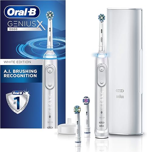 Oral-B - Cepillo de dientes eléctrico con 3 cabezales de repuesto.
