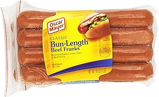 Last Chance Sale - Oscar Mayer, Hot Dog Franks Beef Bun-Length, 8 ct, 16 oz (short shelf life)