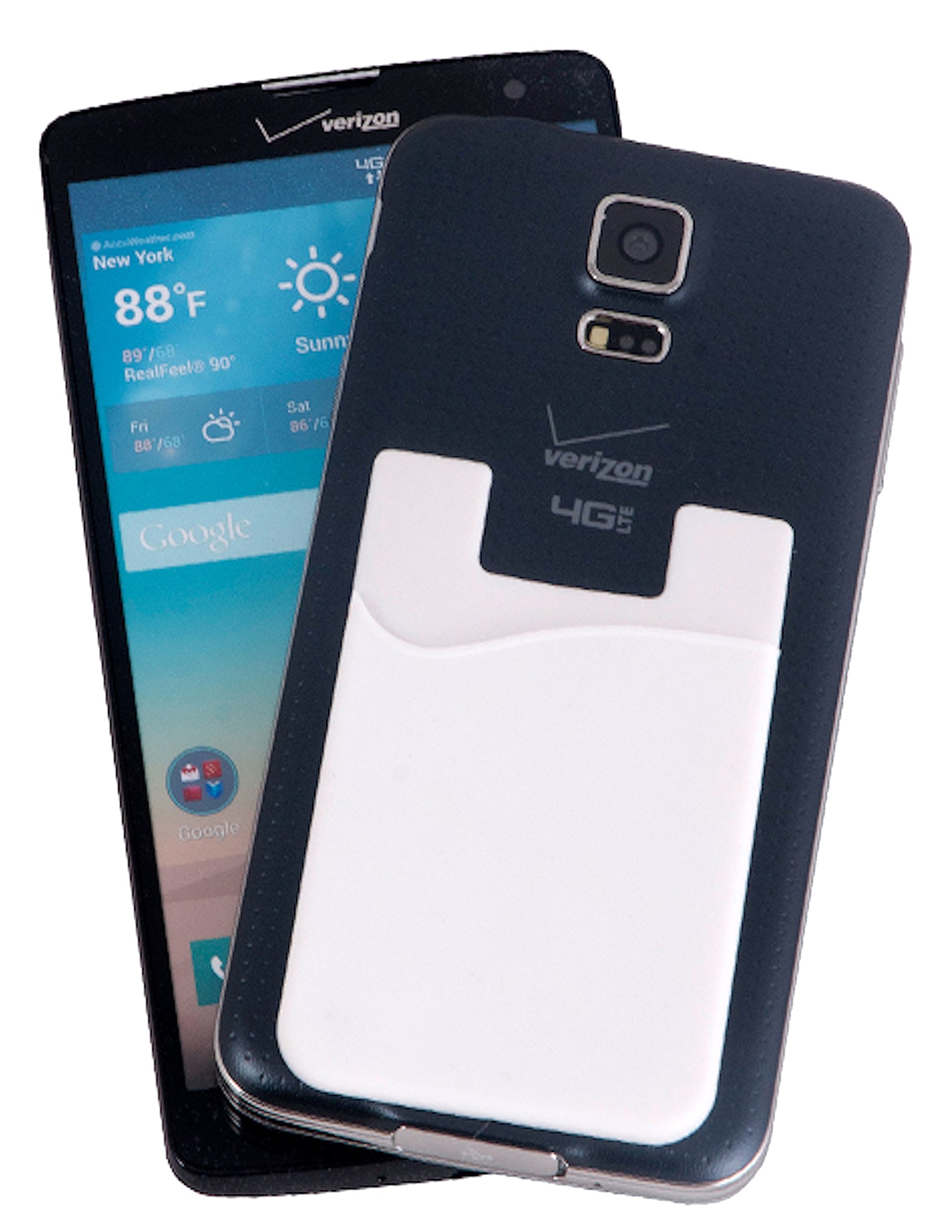 Stixs Smart Wallet, Silicone Wallet with 3m Adhesive Sticks to the Back of All Smart Phones, iPhone, Galaxy S & Android, iPod Touch, Great for Credit Cards and Metro Card, Always Have Your Card Handy Near You and Never Loose It Again!! (WHITE)