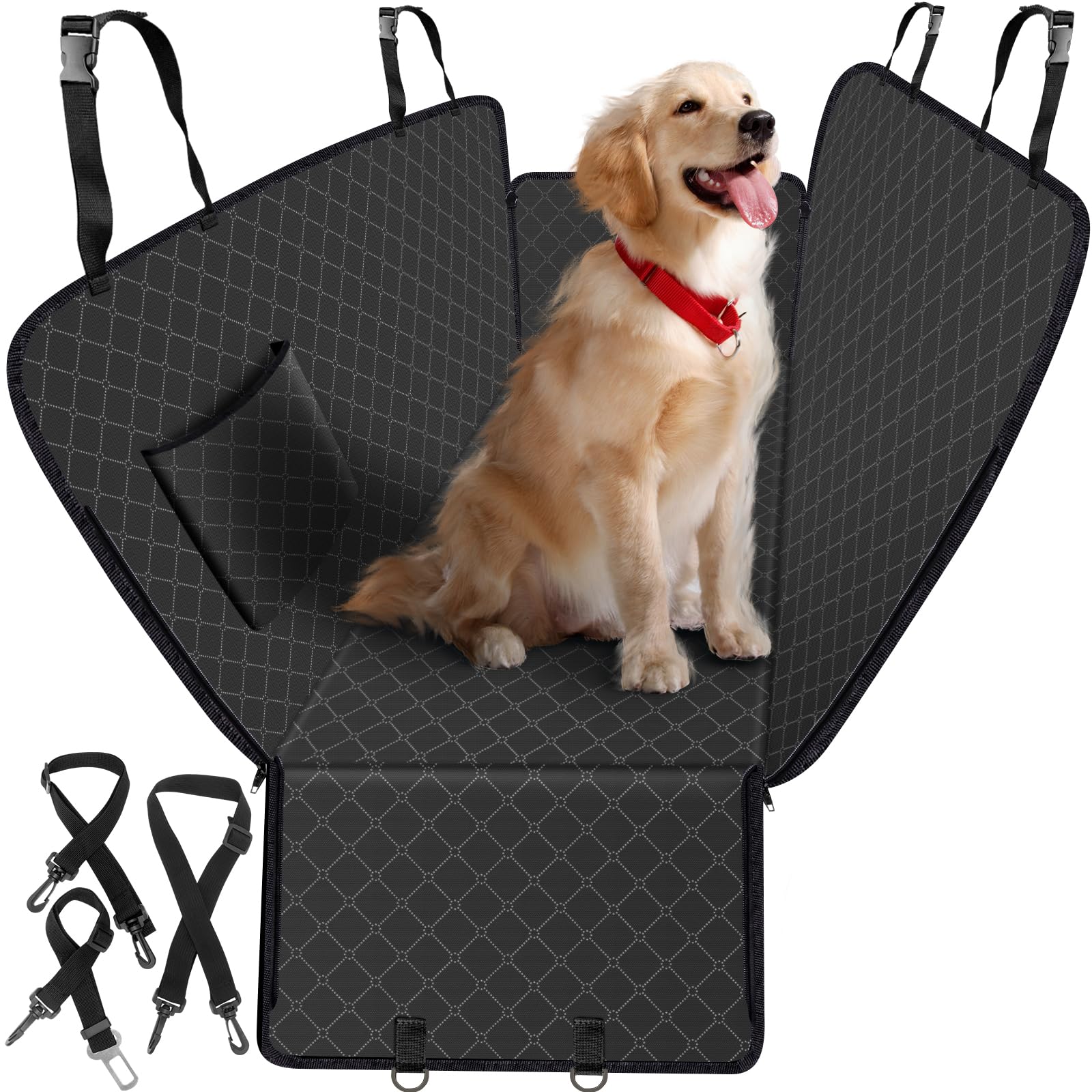 Amazon.com : WoofKnows Dog Car Seat Cover for Back Seat with
