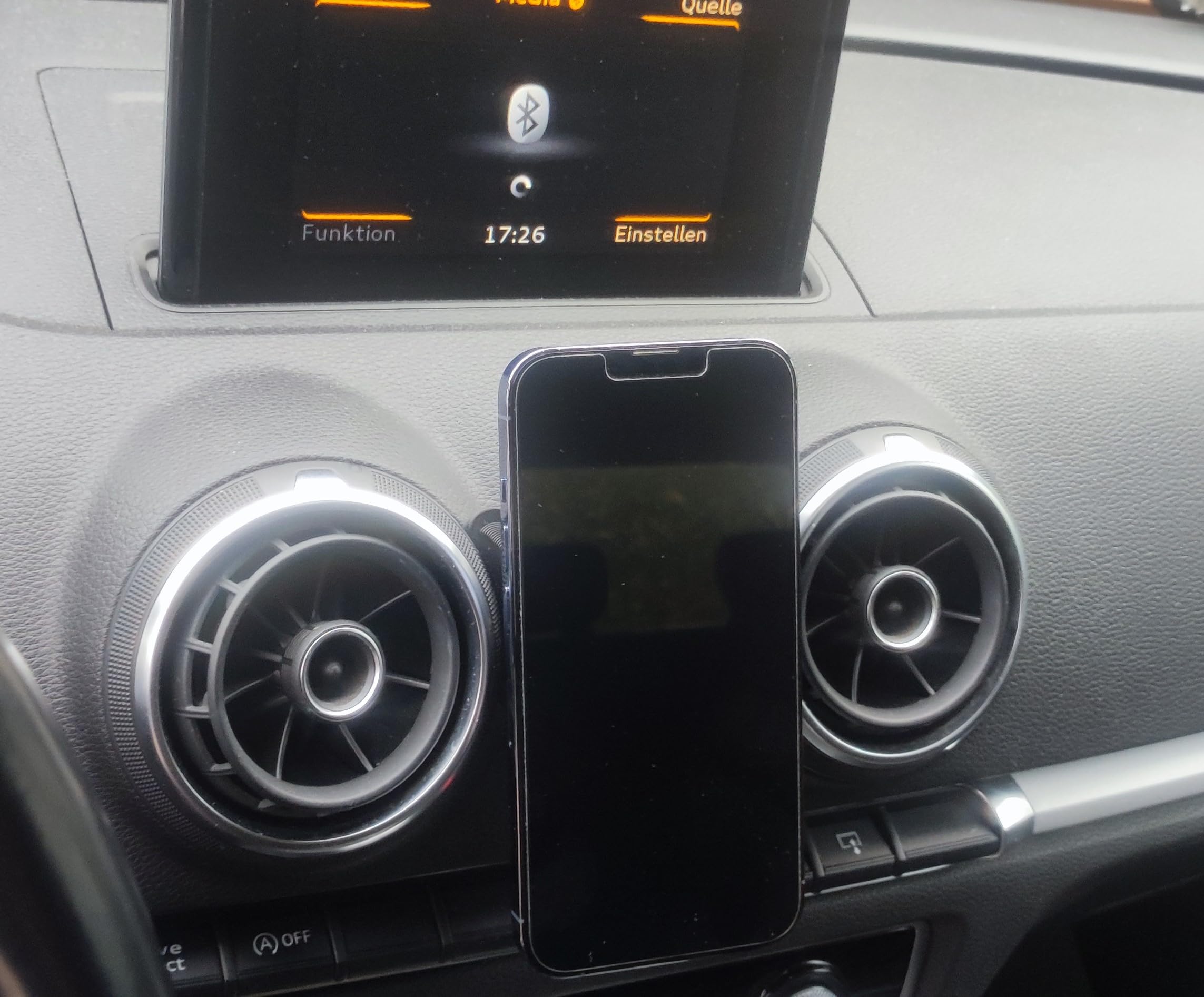 SPTSSWET Magnetische telefoonhouder voor in de auto, compatibel met Audi A3 8V 2014-2019, universele houder, 360 graden draaibaar, compatibel met Magsafe voor auto-ventilatiesleuven, geschikt
