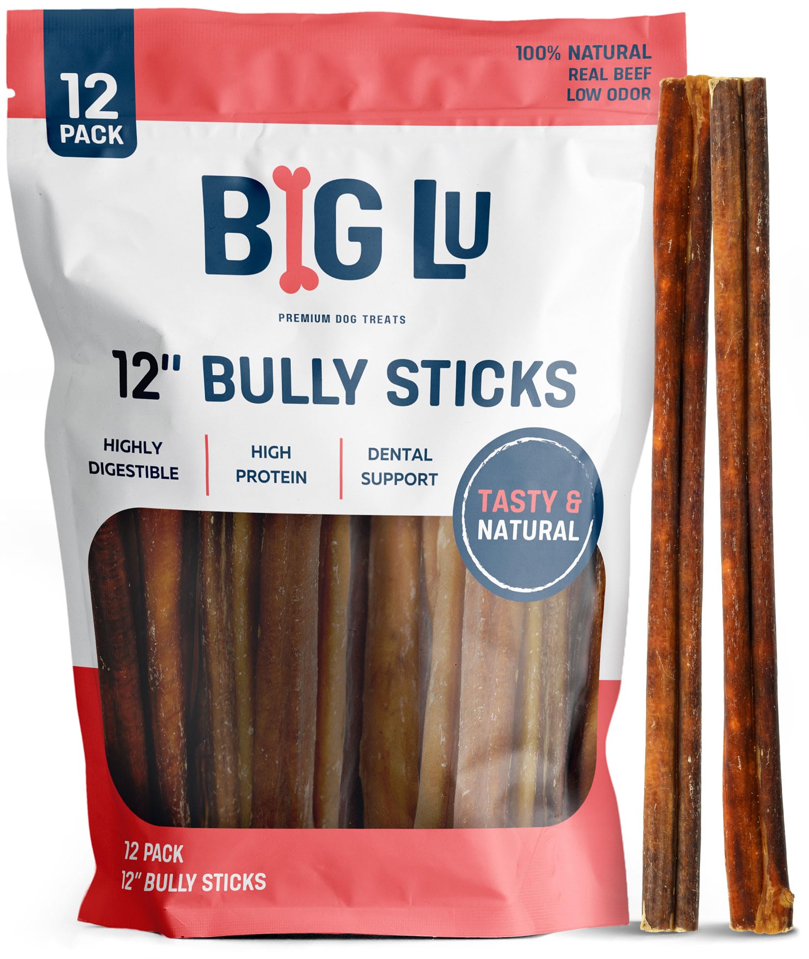 Big Lu 12” Bully Sticks (12 Count)