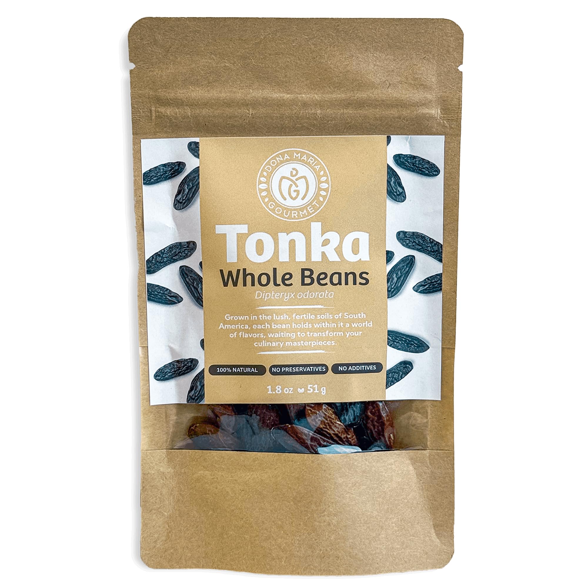 Whole Tonka Beans 50g Beans Spices Pure Cumaru Vanilla Bean (Dipteryx odorata) Haba Tonka