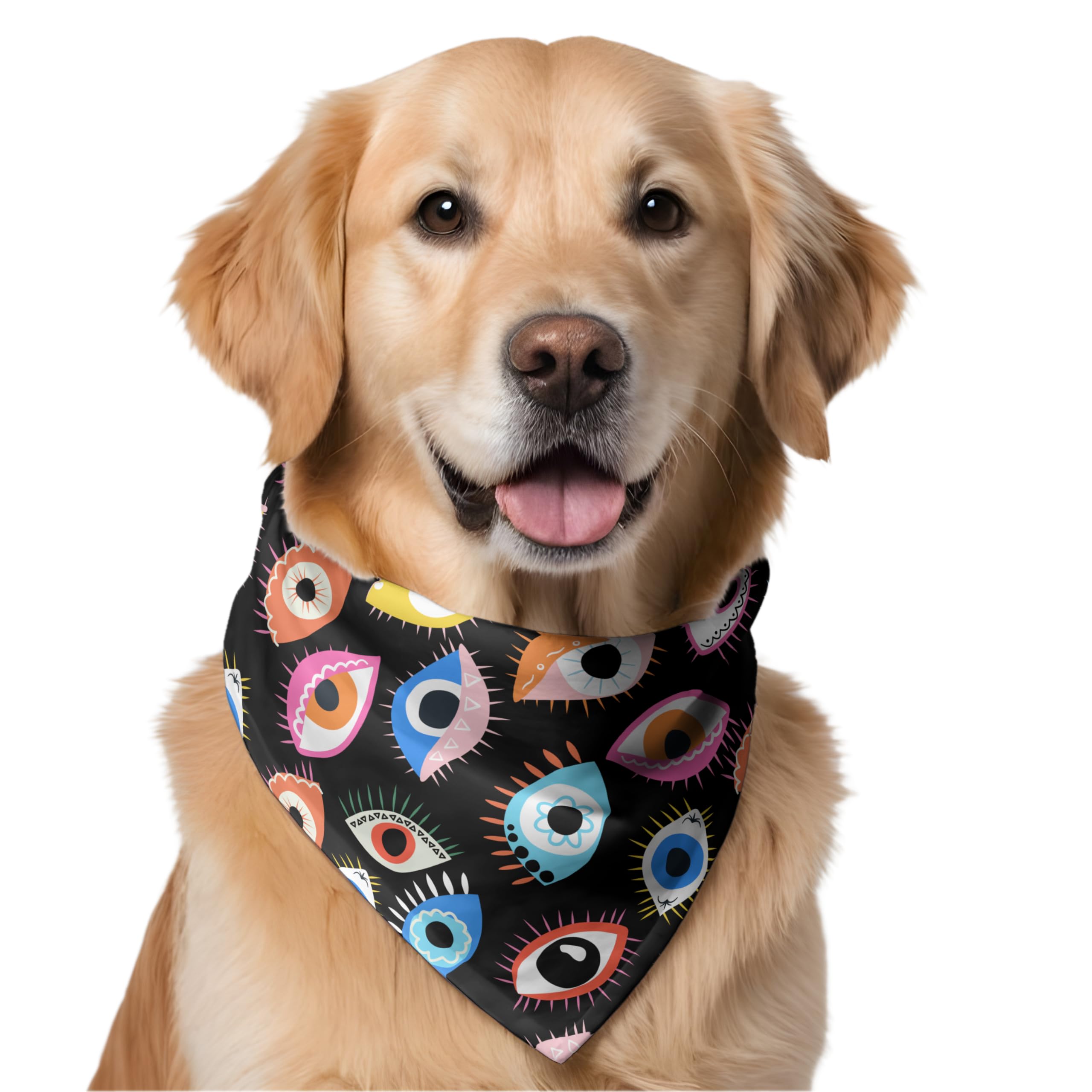 W Brings All Eyes on The Evil Eye Dog Bandana | This Stunning Gorgeous Dog Bandana Scarf is Perfect for Your Dog’s Day Out. One Size Fits All. (B0CWB3P87J) Amazon Price History, Amazon Price Tracker