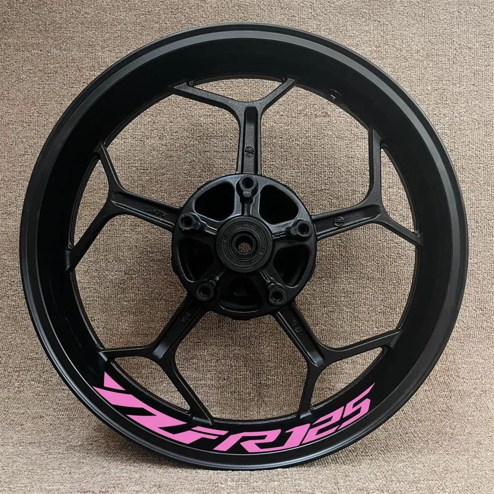 Stickers Motorcycle Wheel Stickers Reflective Rim Motorbike Waterproof Decals for YZF R125 YZFR125(Style 19)