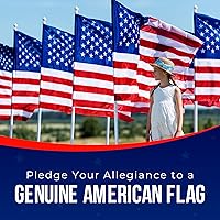 Vista 7 de Bandera estadounidense grande para exteriores 12x18 Bandera estadounidense 100% fabricada en Estados Unidos - Bandera de EE. UU. resistente