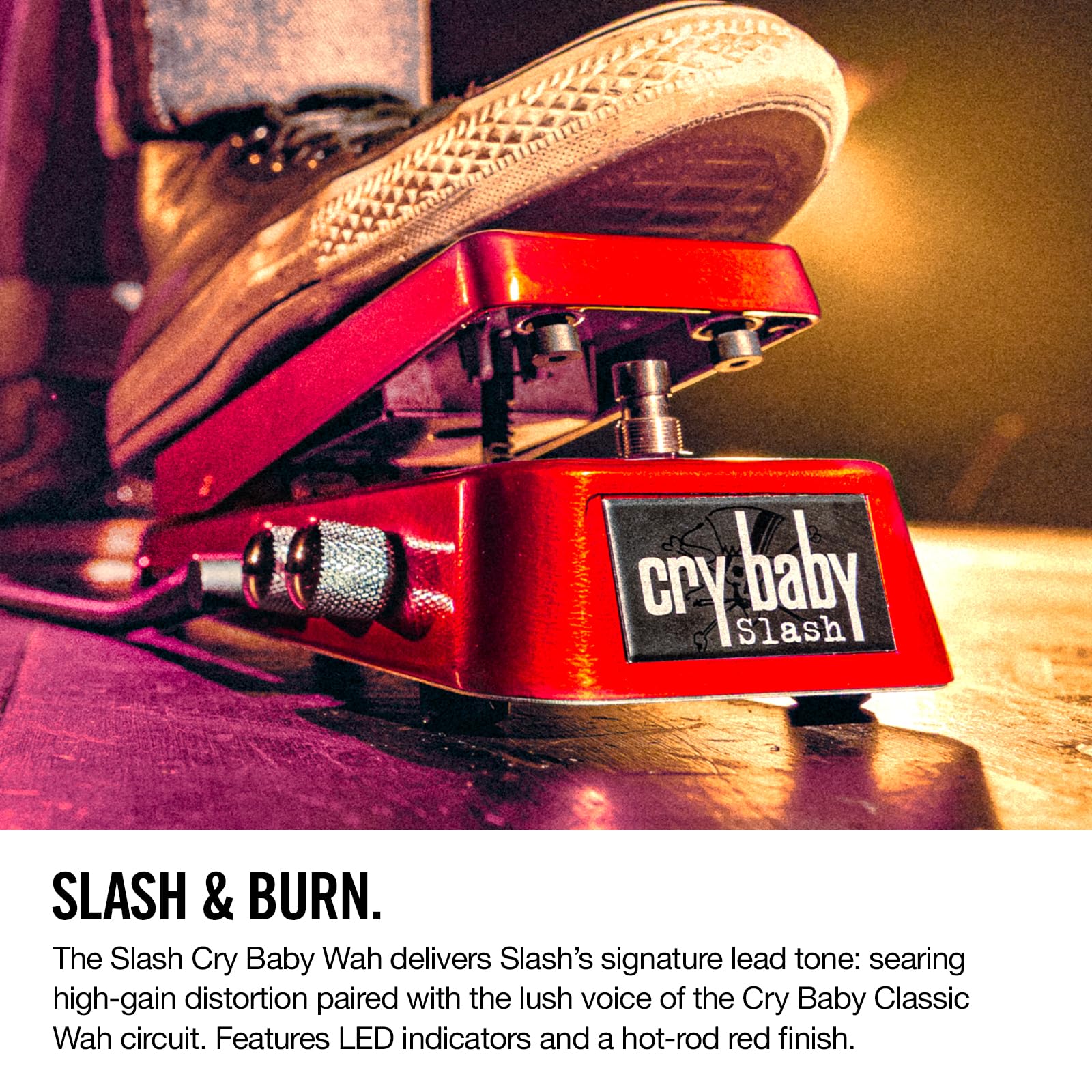 Amazon.com: JIM DUNLOP SW95 Guitar Effects Pedal, Slash Cry Baby