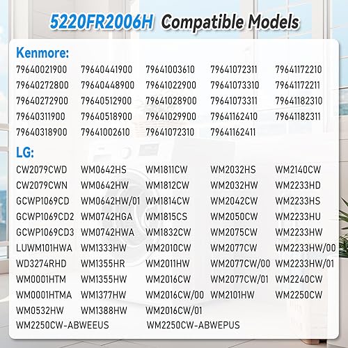 Miniatura 6 de 5220FR2075L y 5220FR2006H (frío y caliente) Reemplazo de la válvula de entrada de agua para LG y Kenmore, reemplaza 5221ER1003A 5220FR2006L