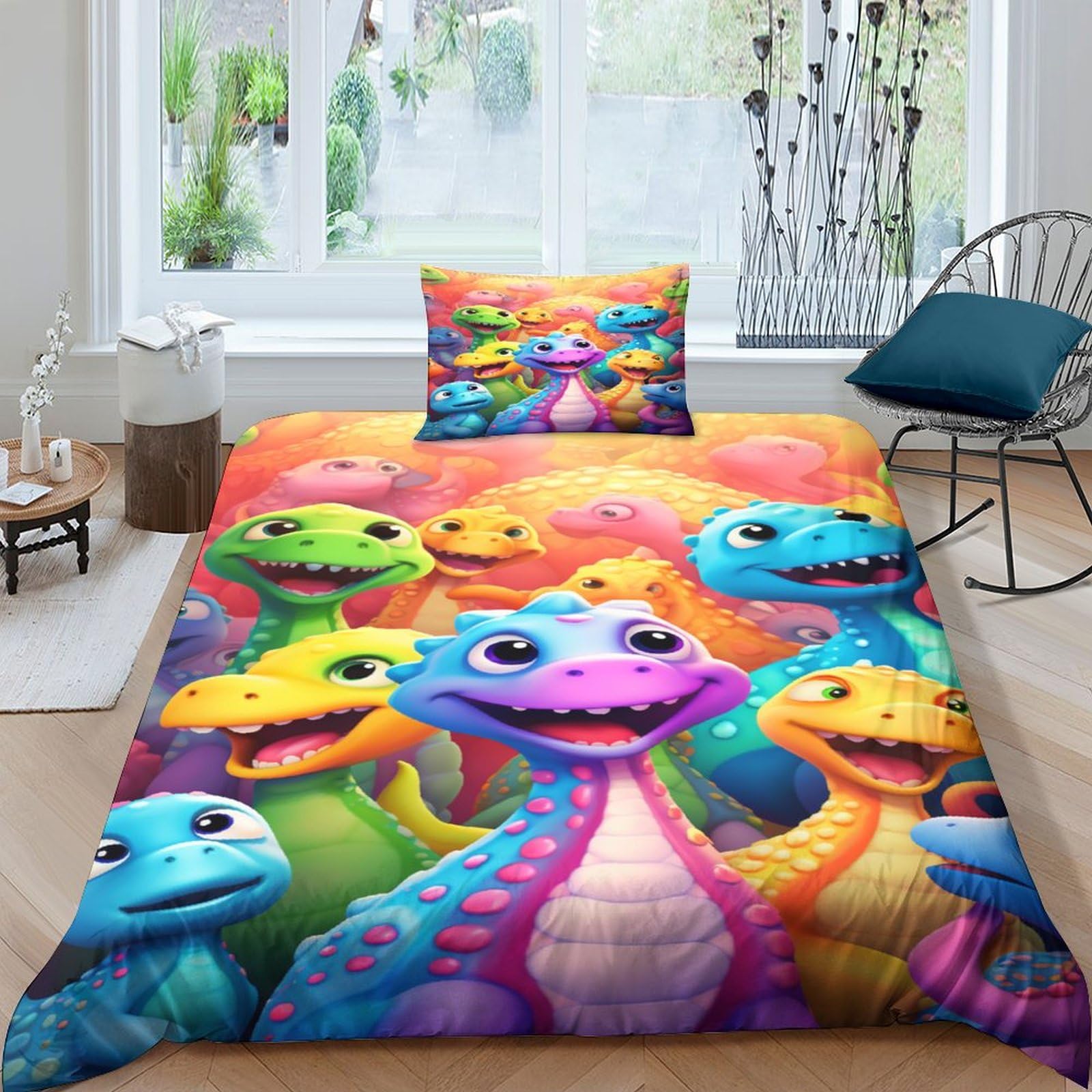 Housse de couette dinosaure mignon pour transformer la chambre des enfants